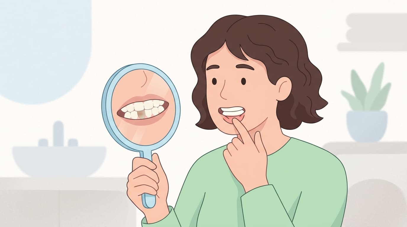치아에 갈색 반점이 보이는 증상