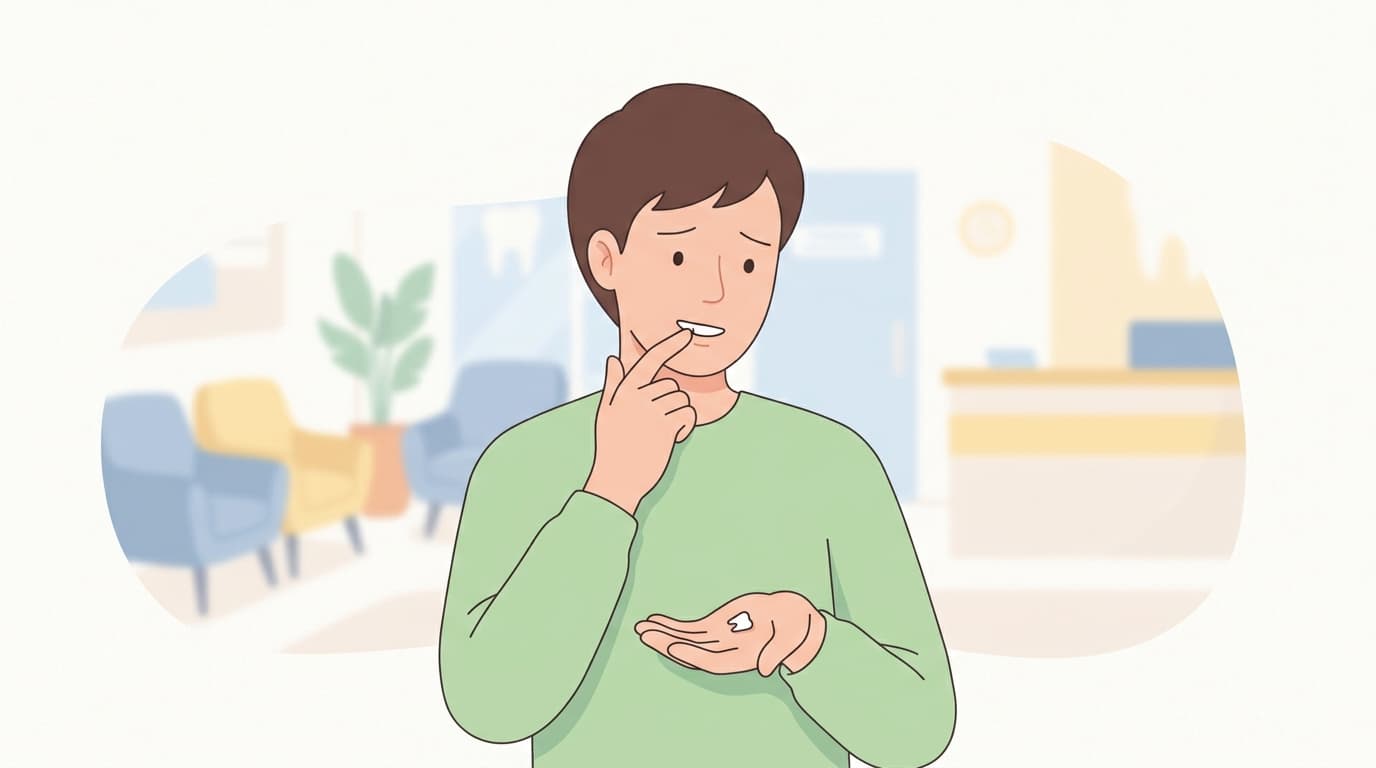 깨진 앞니 조각을 다시 붙일 수 있나요?
