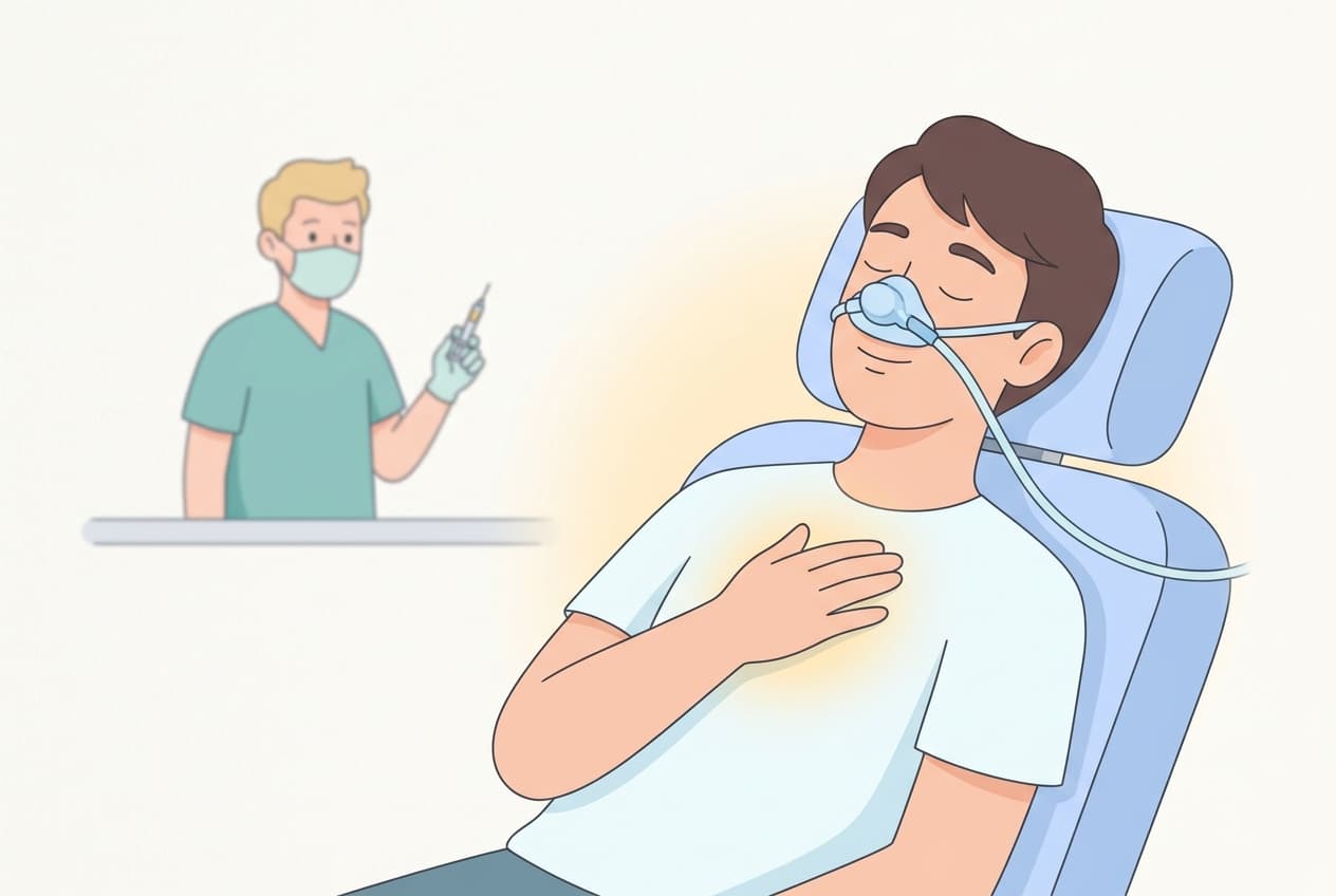 웃음가스를 쓰면 마취 주사 없이 충치 치료를 받을 수 있나요?