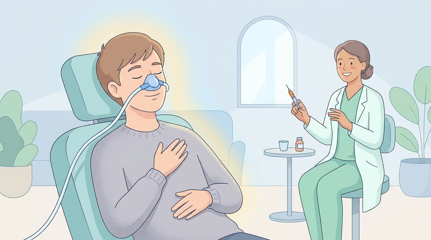 웃음가스를 쓰면 마취 주사 없이 충치 치료를 받을 수 있나요?