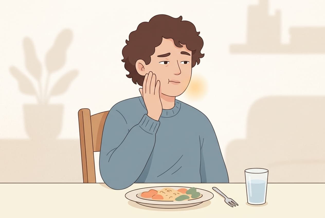 레진 치료한 치아가 먼저 닿고 씹을 때 아프면 조정해야 하나요?