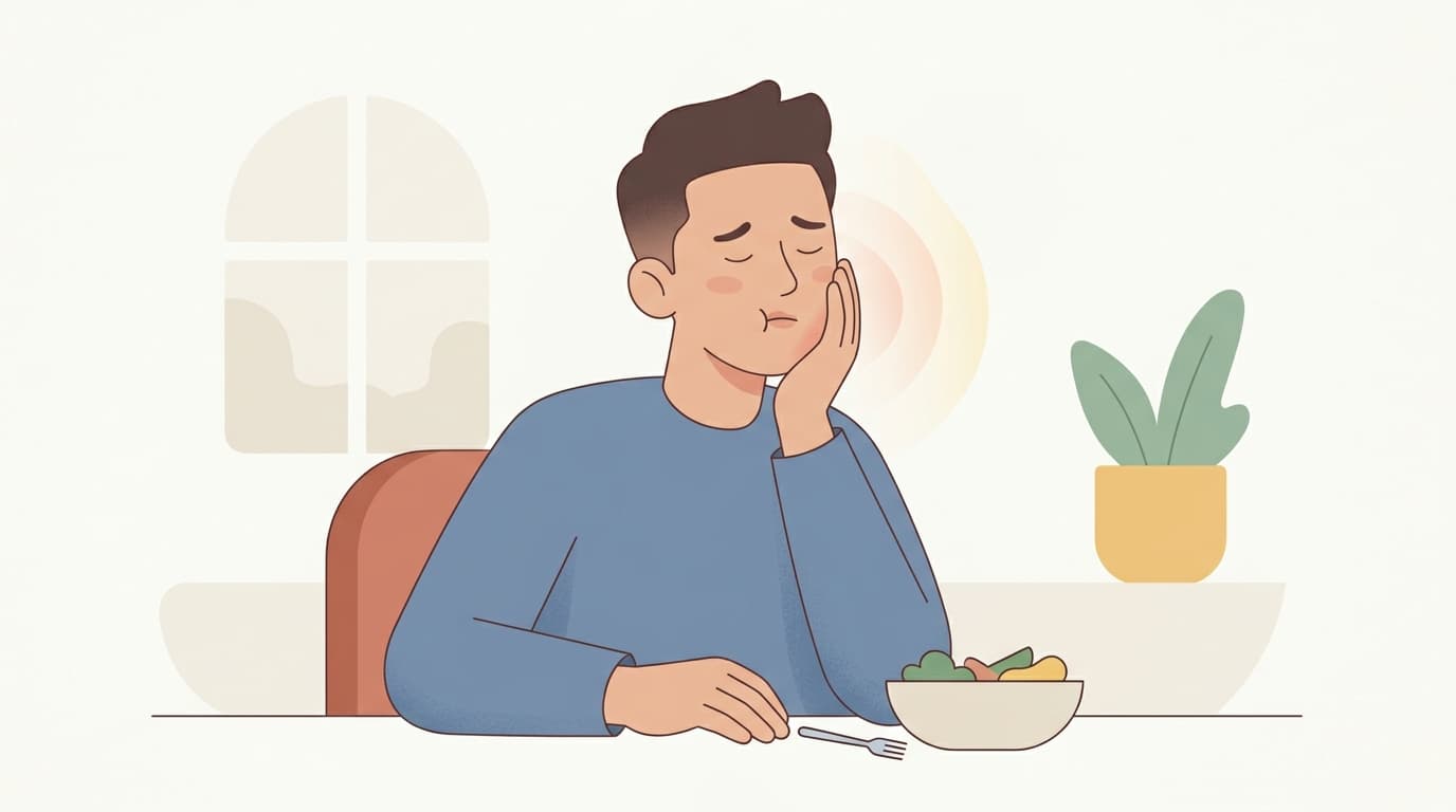 레진 치료한 치아가 먼저 닿고 씹을 때 아프면 조정해야 하나요?