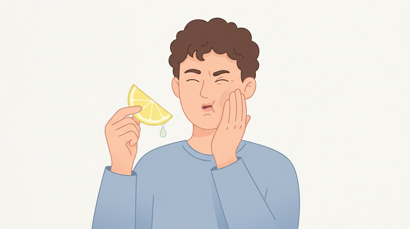 신 음식 먹을 때 이가 시릴 때